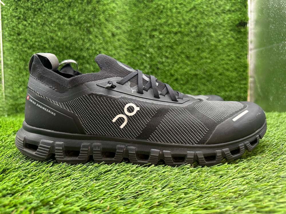 On Running Cloud 6 Versa 3MF10040106 Athletic Sneaker Men's 12 Black Knit Sports
